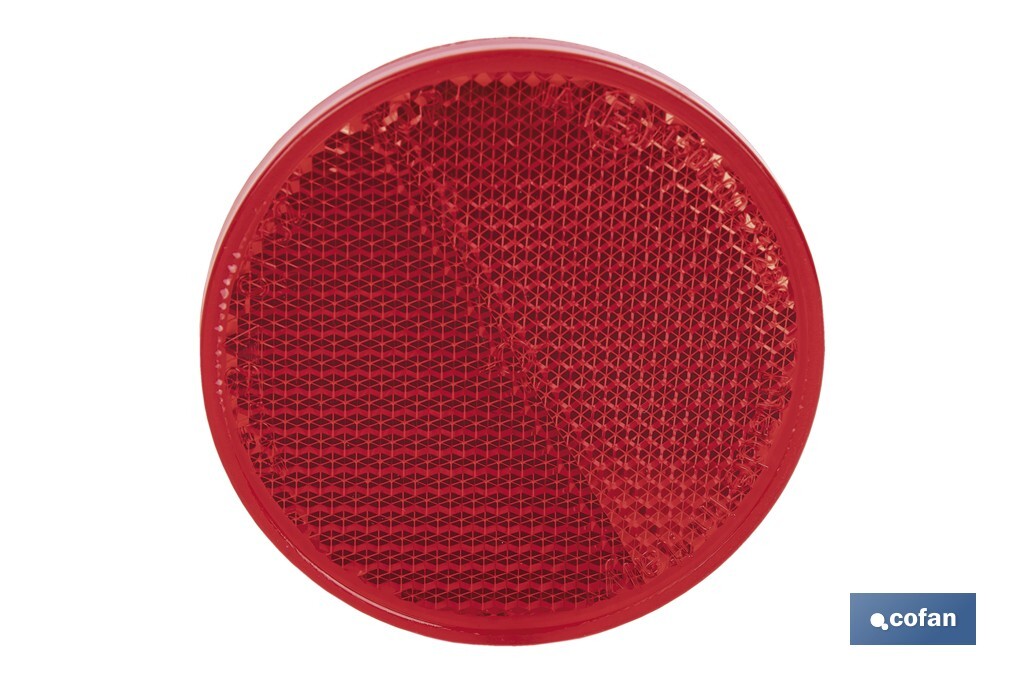 Imagen Adicional de Catadióptricos redondos con adhesivo para fijar en vehículos
