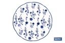 Imagen Adicional de Vajilla de porcelana con flores azules