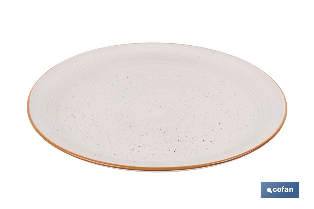 Imagen Adicional de Vajilla de cerámica color beige pintada a mano