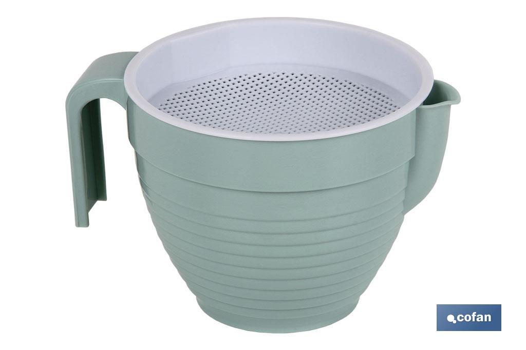 Imagen Adicional de Grasera con colador en 500 ml Modelo Albahaca