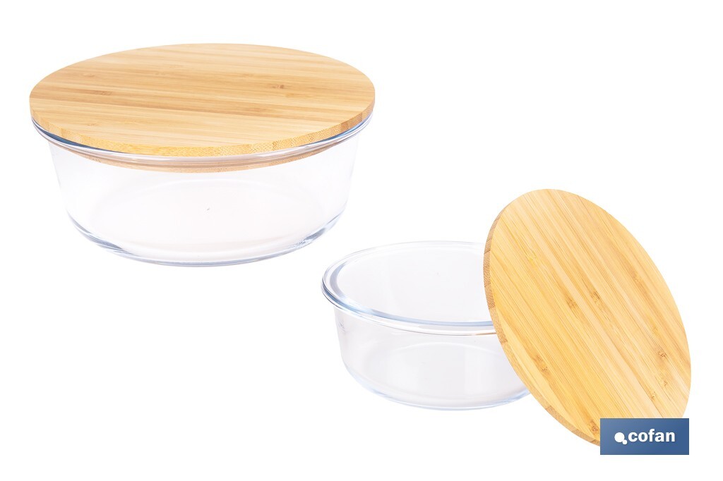 Imagen Adicional de Set de 2 Fiambreras Redondas de Borosilicato