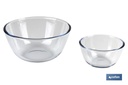 Imagen Adicional de Set de 2 Ensaladeras redondas de borosilicato Modelo Baritina I Capacidad: 800 ml - 2700 ml