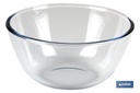 Imagen Adicional de Set de 2 Ensaladeras redondas de borosilicato Modelo Baritina I Capacidad: 800 ml - 2700 ml