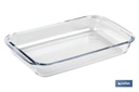 Imagen Adicional de Set de 3 fuentes rectangulares de borosilicato Modelo Baritina I Capacidad: 1600 ml - 2200 ml - 3000 ml