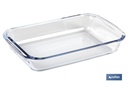 Imagen Adicional de Set de 3 fuentes rectangulares de borosilicato Modelo Baritina I Capacidad: 1600 ml - 2200 ml - 3000 ml
