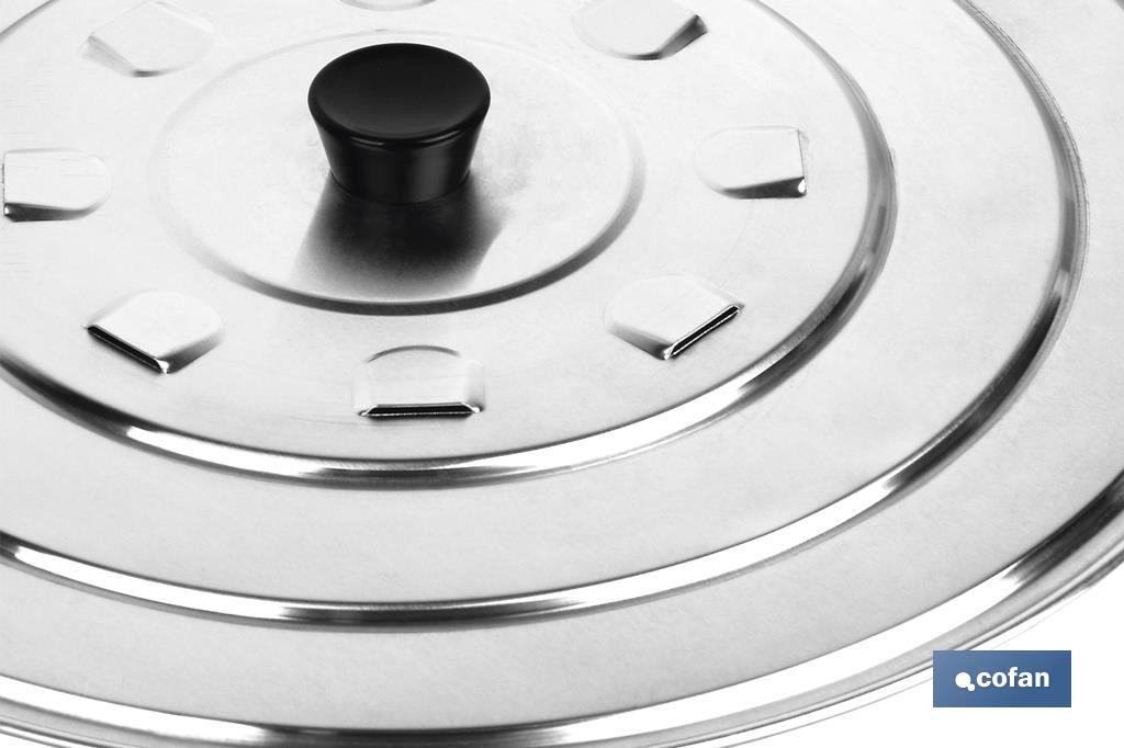 Imagen Adicional de Tapa con desvaporizador en aluminio y pomo en ABS