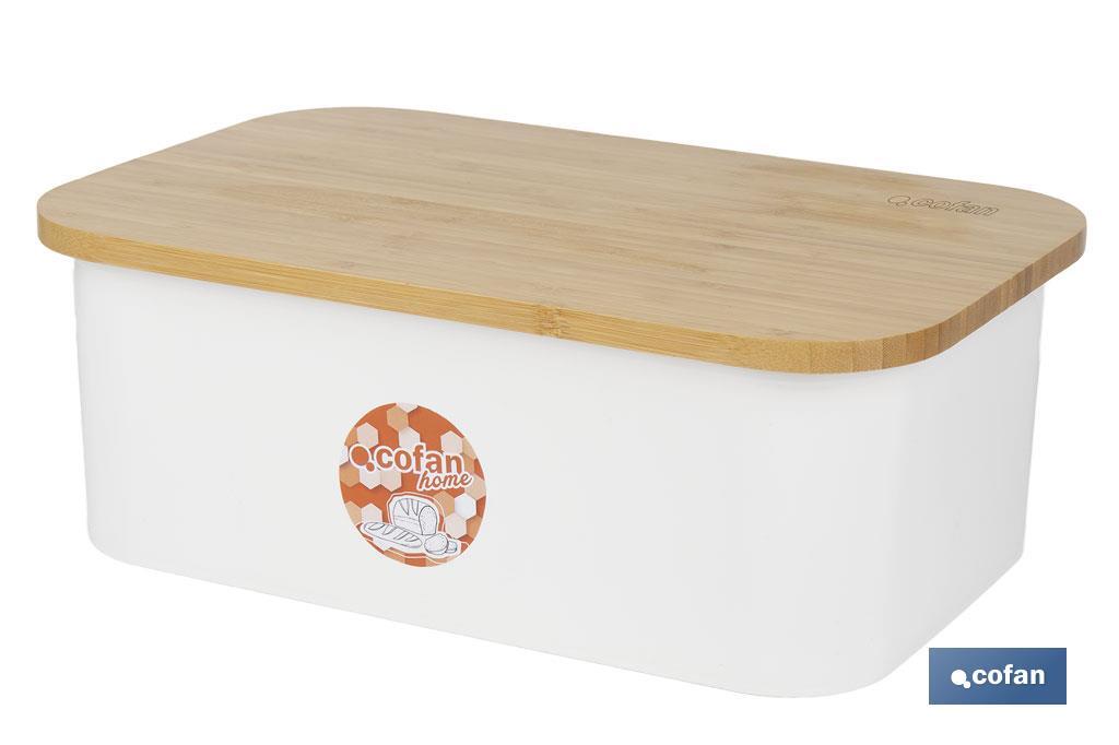 Imagen Adicional de Panera con tapa de bambú