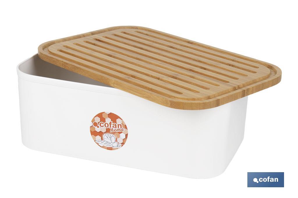 Imagen Adicional de Panera con tapa de bambú