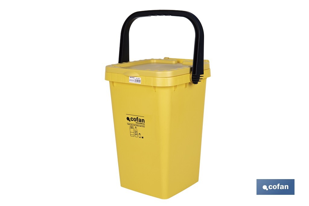 Imagen Adicional de Contenedor de reciclaje amarillo