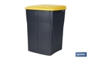 Imagen Adicional de Cubo de basura amarillo para reciclar plásticos y envases