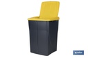 Imagen Adicional de Cubo de basura amarillo para reciclar plásticos y envases