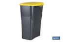 Imagen Adicional de Cubo de basura amarillo para reciclar plásticos y envases