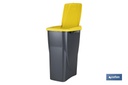 Imagen Adicional de Cubo de basura amarillo para reciclar plásticos y envases