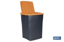 Imagen Adicional de Cubo de basura naranja para reciclar residuos orgánicos