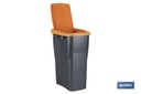 Imagen Adicional de Cubo de basura naranja para reciclar residuos orgánicos