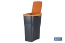 Imagen Adicional de Cubo de basura naranja para reciclar residuos orgánicos
