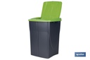 Imagen Adicional de Cubo de basura verde para reciclar materiales de vidrio