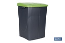 Imagen Adicional de Cubo de basura verde para reciclar materiales de vidrio