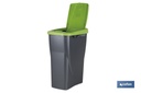 Imagen Adicional de Cubo de basura verde para reciclar materiales de vidrio