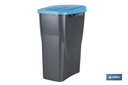 Imagen Adicional de Cubo de basura azul para reciclar materiales de papel y cartón