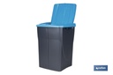 Imagen Adicional de Cubo de basura azul para reciclar materiales de papel y cartón