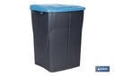 Imagen Adicional de Cubo de basura azul para reciclar materiales de papel y cartón