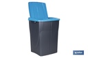 Imagen Adicional de Cubo de basura azul para reciclar materiales de papel y cartón