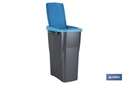 Imagen Adicional de Cubo de basura azul para reciclar materiales de papel y cartón