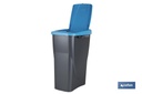 Imagen Adicional de Cubo de basura azul para reciclar materiales de papel y cartón