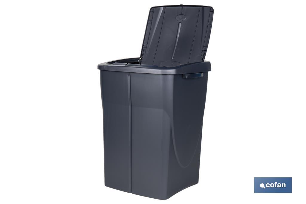 Imagen Adicional de Cubo de basura gris para desechos en general