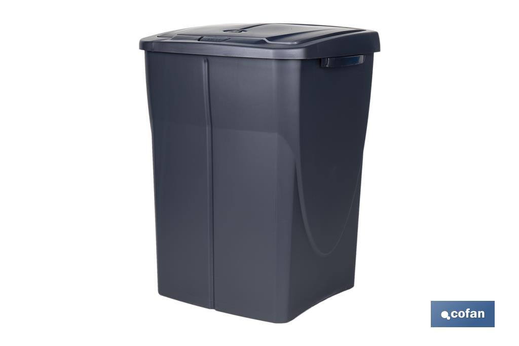 Imagen Adicional de Cubo de basura gris para desechos en general