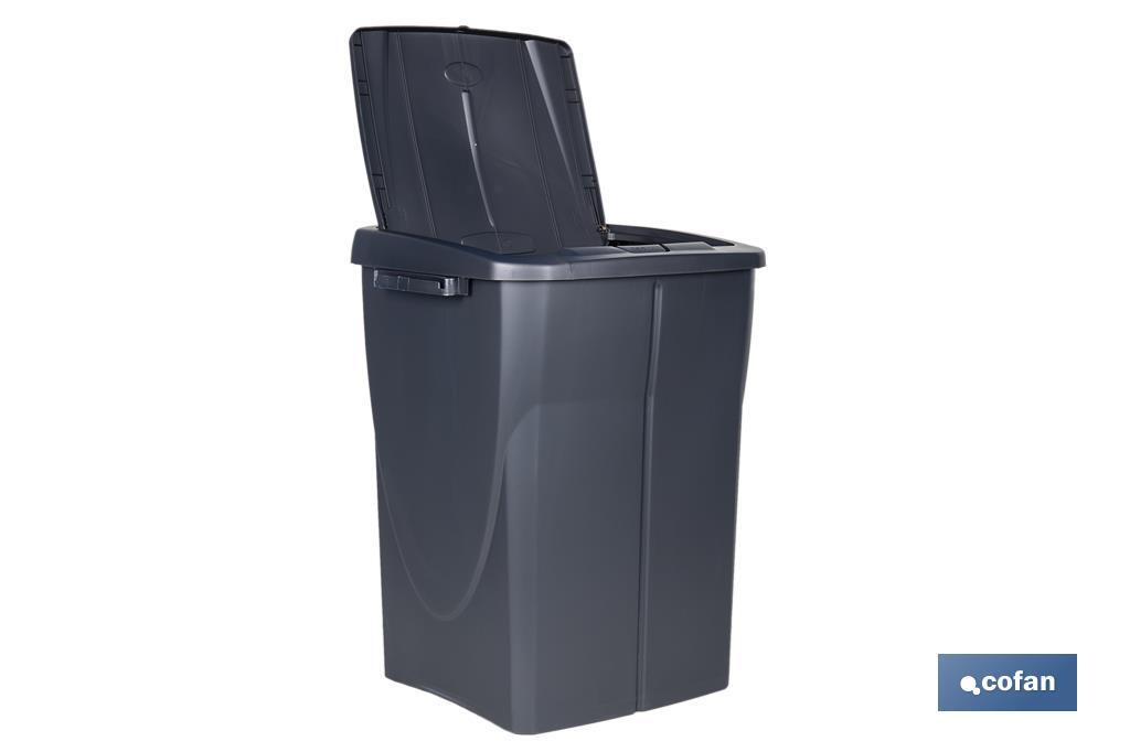 Imagen Adicional de Cubo de basura gris para desechos en general
