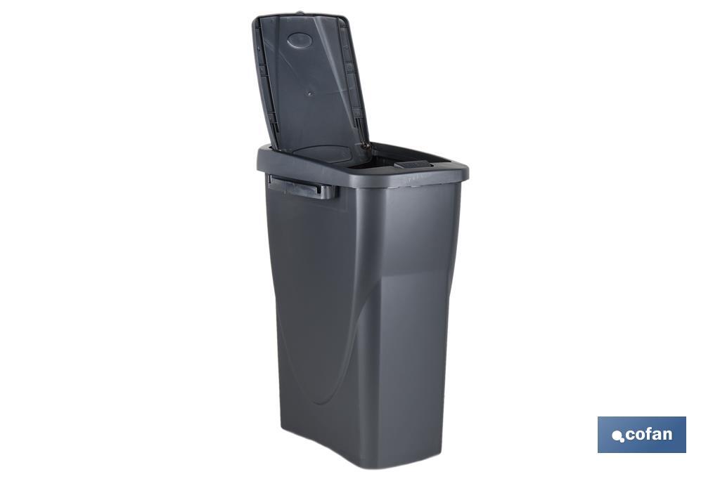 Imagen Adicional de Cubo de basura gris para desechos en general