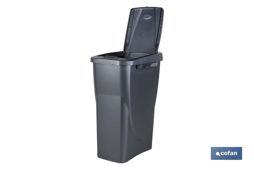 Imagen Adicional de Cubo de basura gris para desechos en general