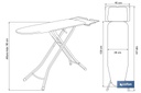 Imagen Adicional de Tabla Planchar Cesena 120 x 38 cm (Mod 1)