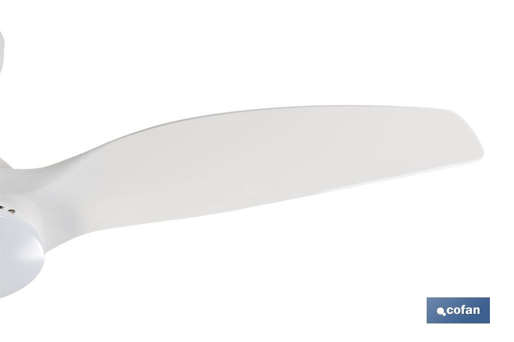 Imagen Adicional de Ventilador de techo blanco con 3 aspas y luz led