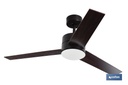 Imagen Adicional de Ventilador de techo en madera con 3 aspas y luz led
