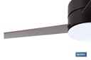 Imagen Adicional de Ventilador de techo en madera con 3 aspas y luz led