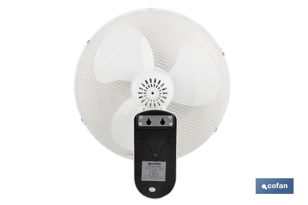 Imagen Adicional de Ventilador de pared con temporizador y mando a distancia