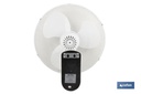 Imagen Adicional de Ventilador de pared con temporizador y mando a distancia