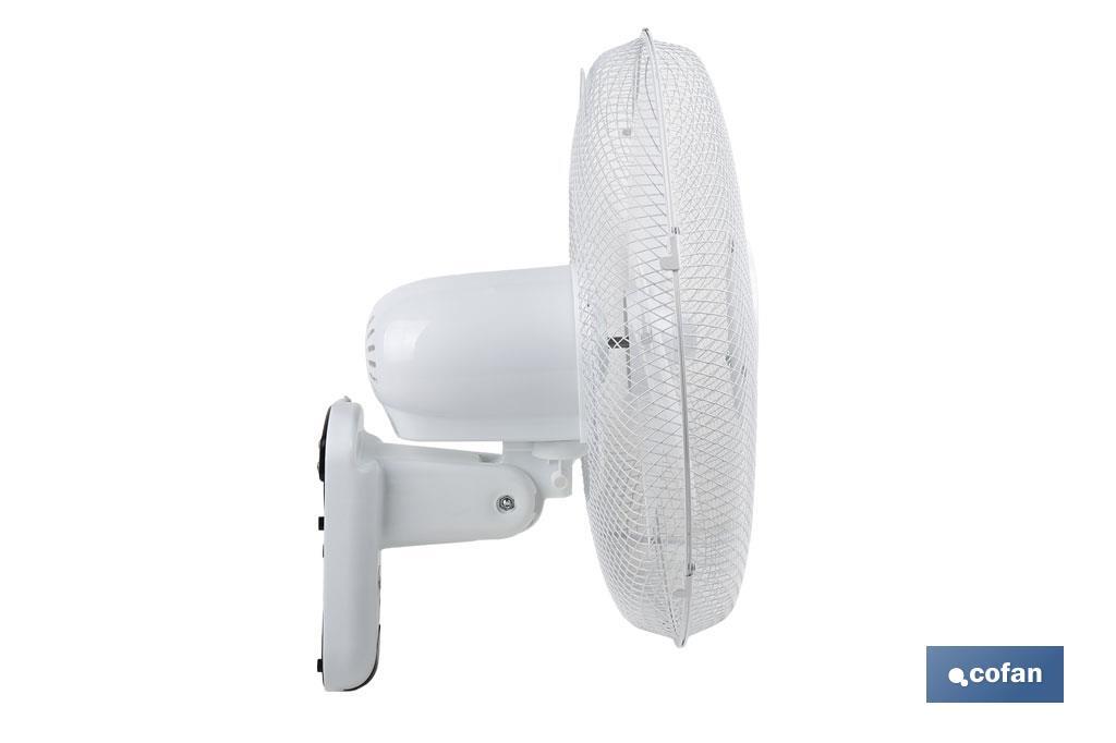 Imagen Adicional de Ventilador de pared con temporizador y mando a distancia