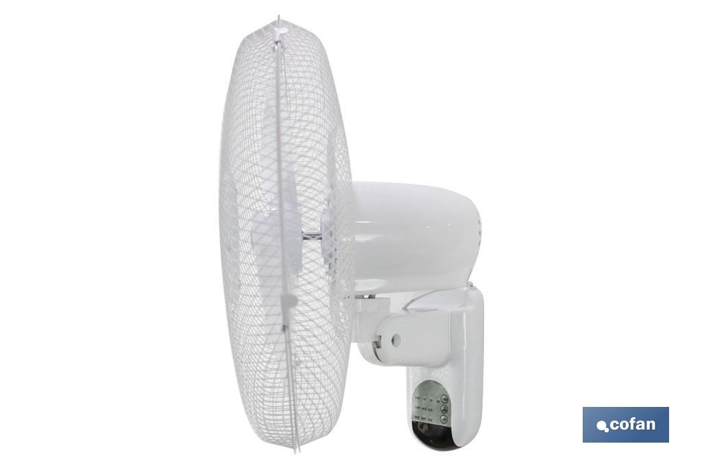 Imagen Adicional de Ventilador de pared con temporizador y mando a distancia