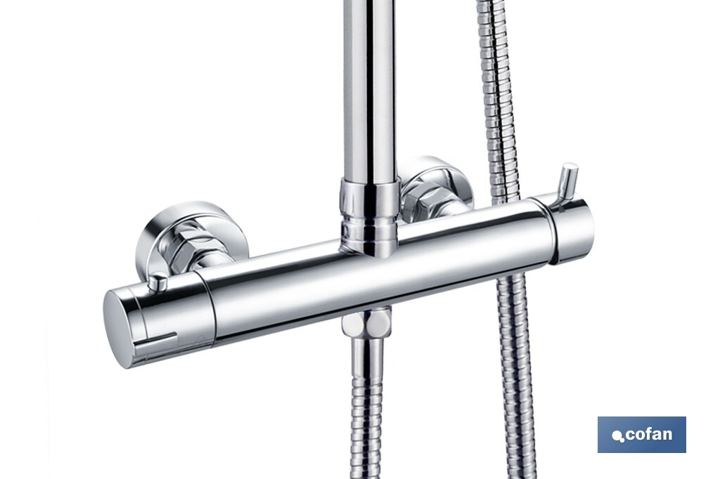 Imagen Adicional de Columna de Ducha con Grifo Monomando Cromado