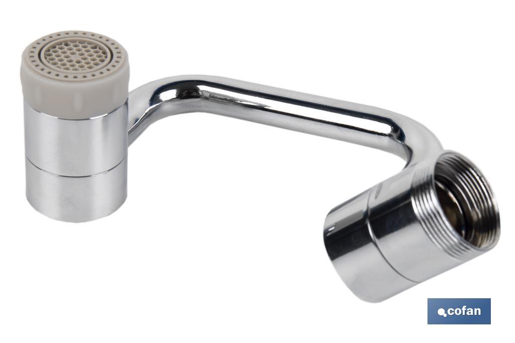 Imagen Adicional de Aireador de grifo con extensión giratoria universal