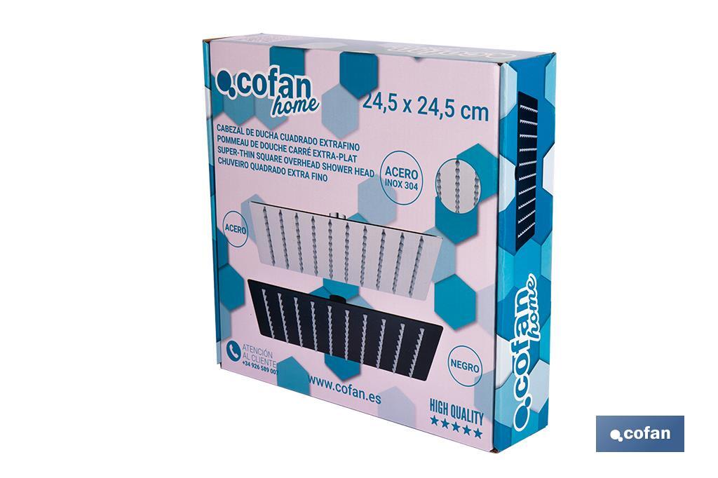 Imagen Adicional de Cabezal de ducha cuadrado orientable
