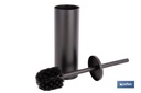 Imagen Adicional de Escobillero de baño negro mate