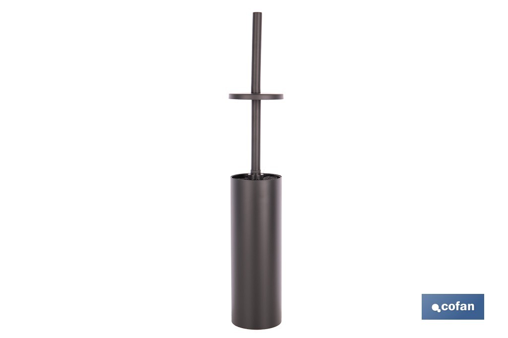 Imagen Adicional de Escobillero de baño negro mate