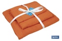 Imagen Adicional de Juego de 3 toallas de color naranja (orange) con 580 g/m2