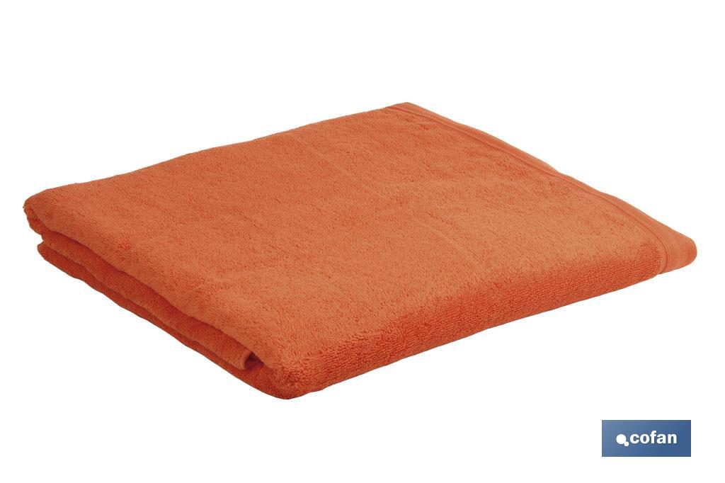 Imagen Adicional de Juego de 3 toallas de color naranja (orange) con 580 g/m2