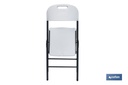 Imagen Adicional de Silla plegable de color blanco